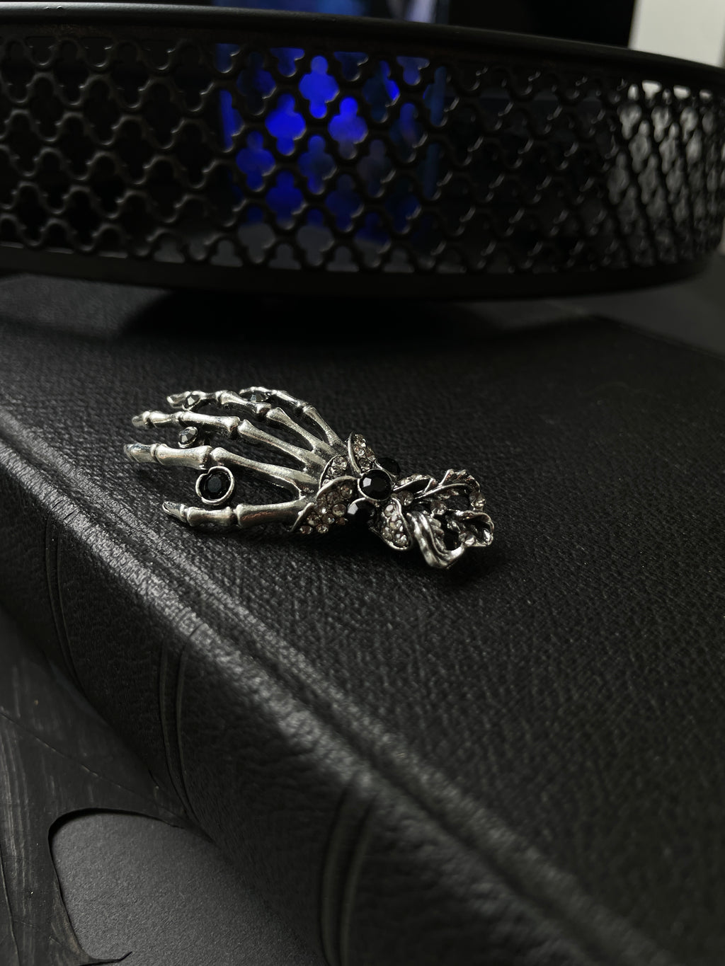 Memento Mori Hand Brooch