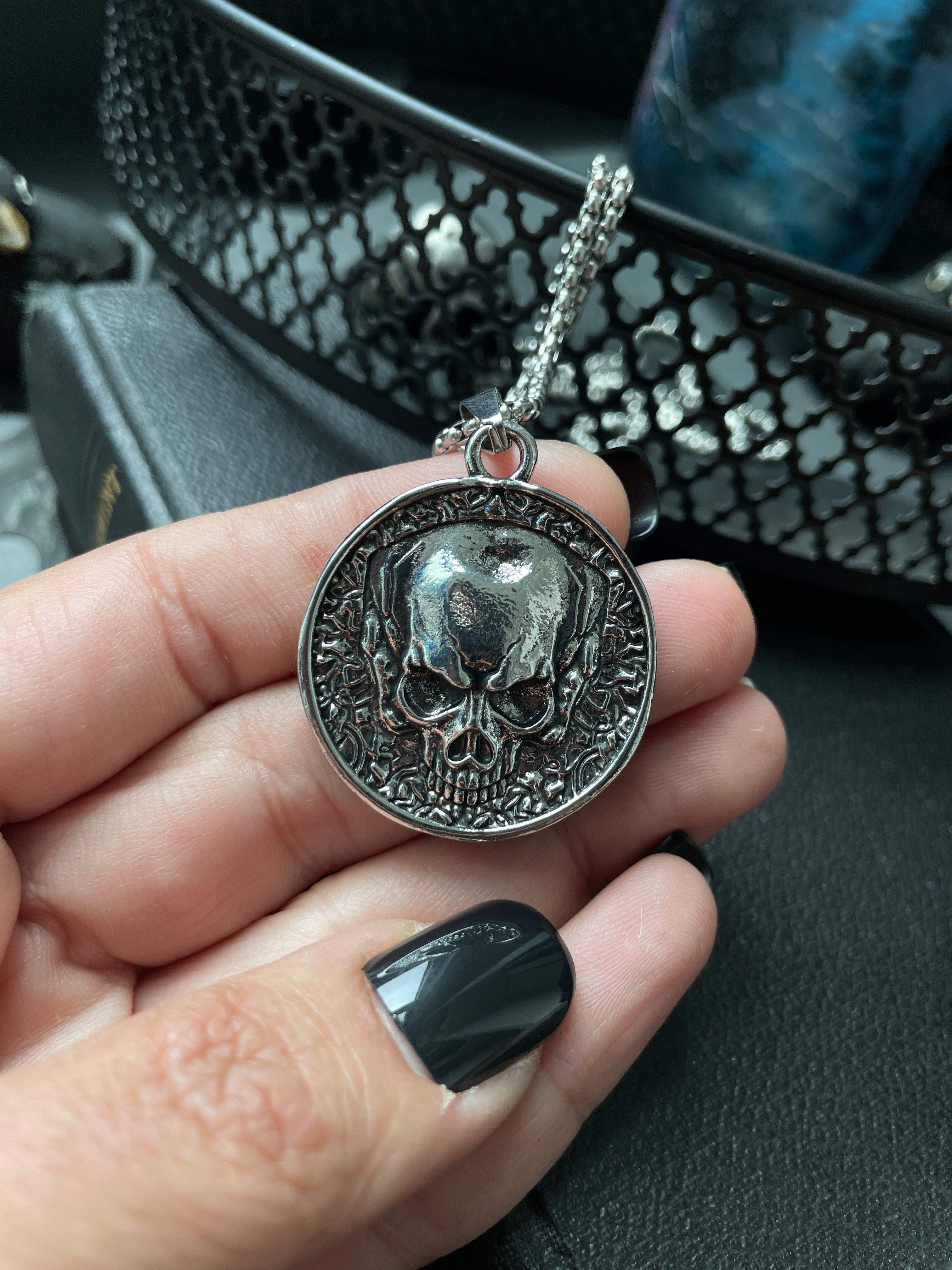 Skull Duality Pendant Necklace