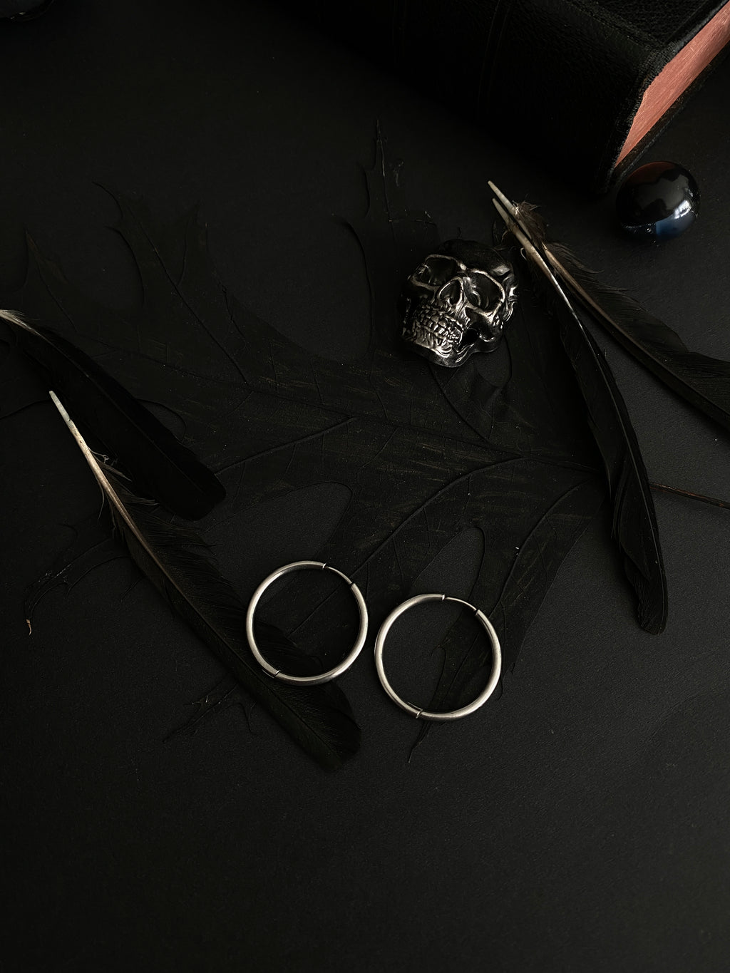 Stainless steel hoop earrings