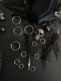 Stainless steel hoop earrings