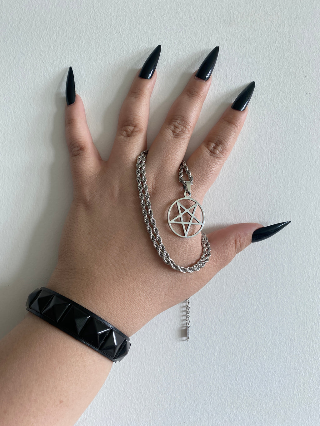 Single & Double Row Square Spike Bracelet