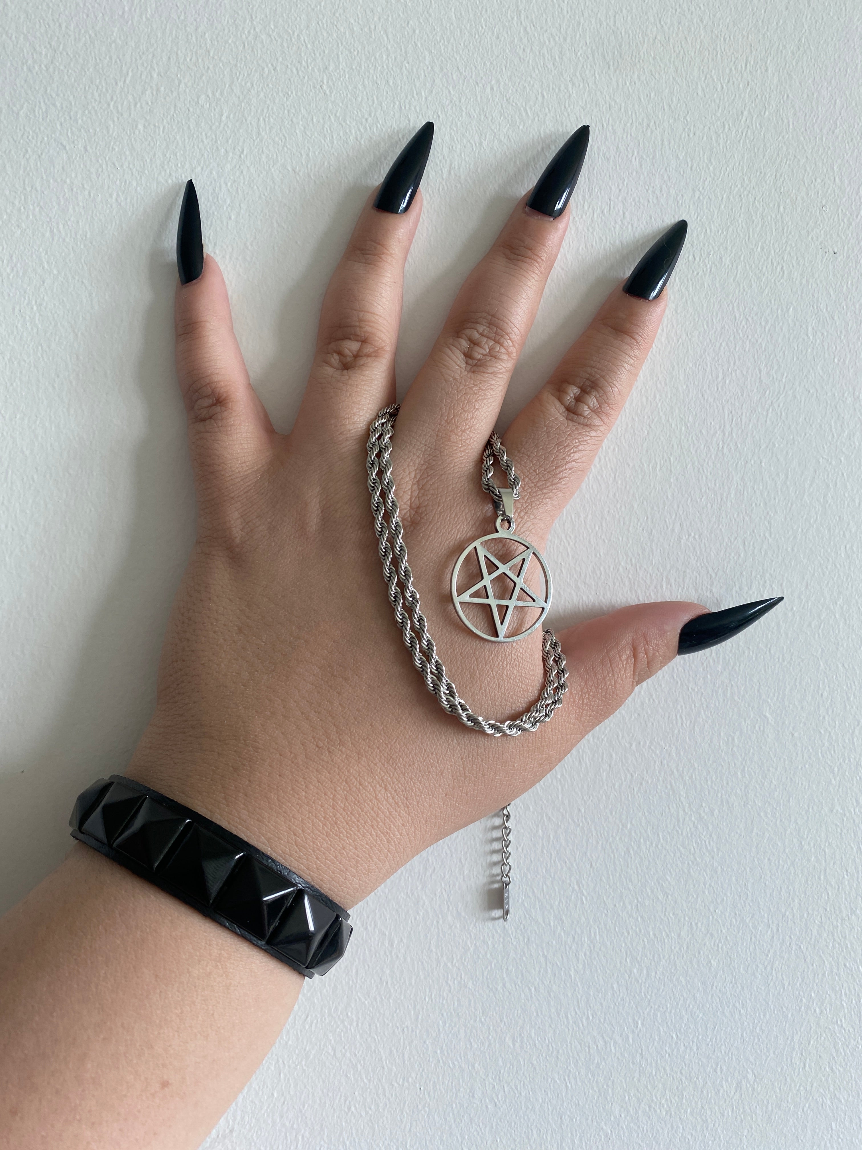 Single & Double Row Square Spike Bracelet