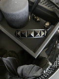 Single & Double Row Square Spike Bracelet