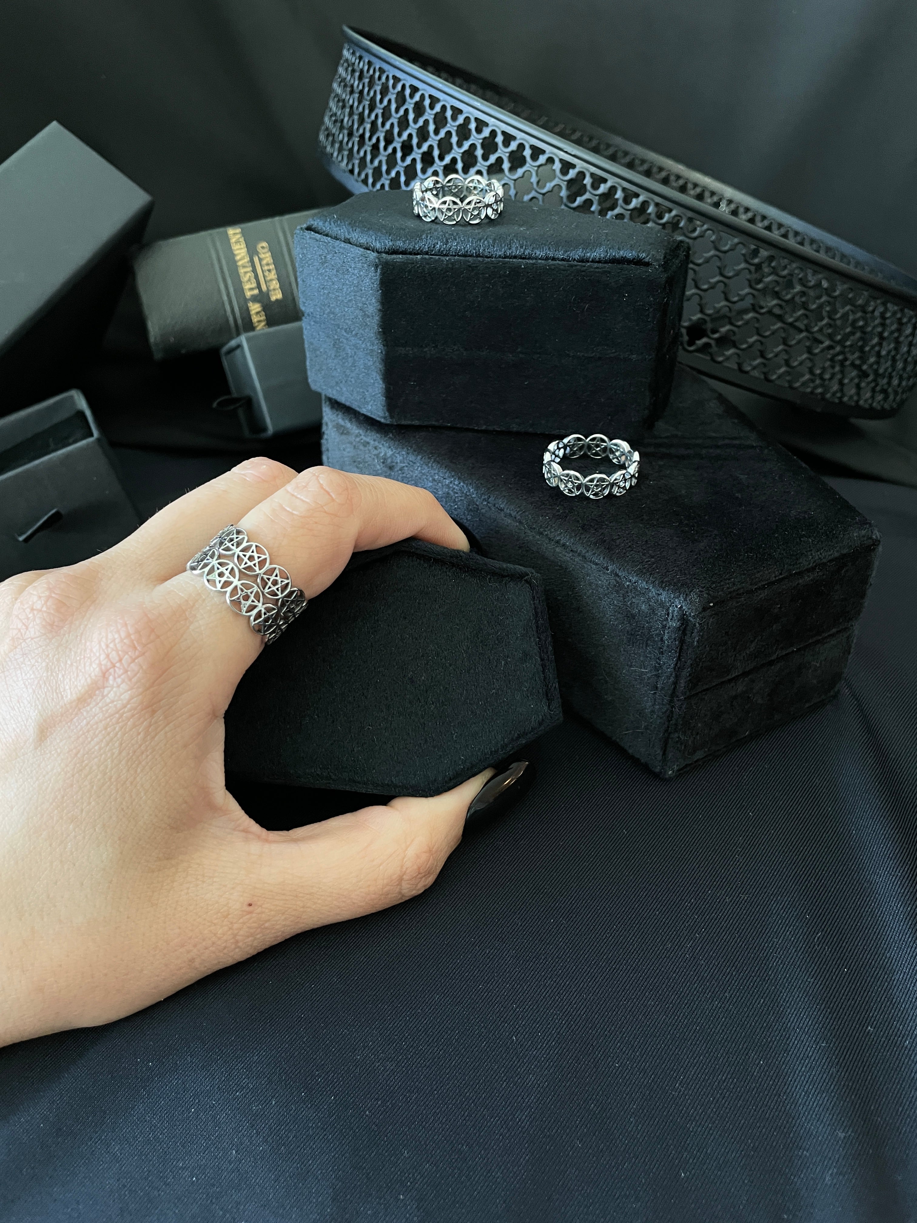 Pentagram Stainless Steel Ring
