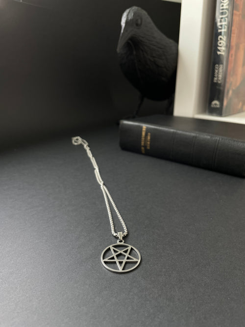 Gothic Pentagram Pendant Necklace